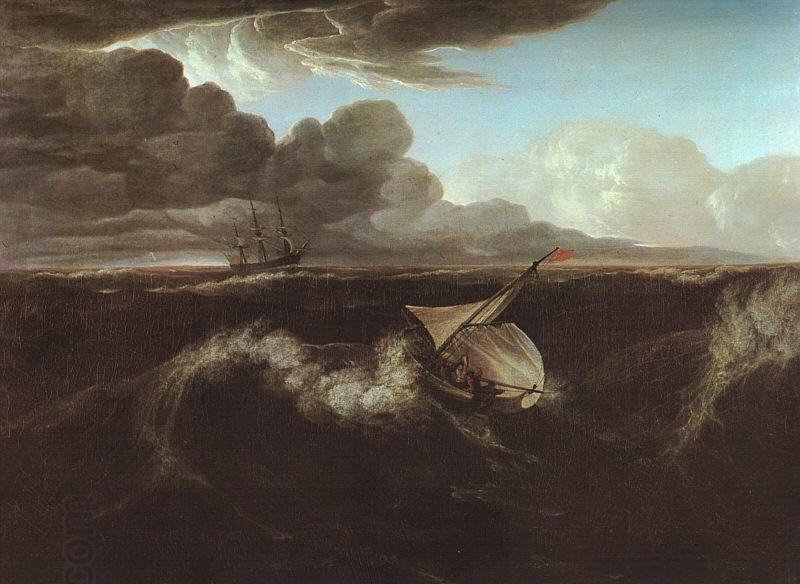 Washington Allston Storm Rising at Sea oil painting picture